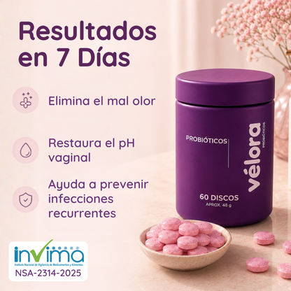 VÉLORA | Probiótico Íntimo Femenino